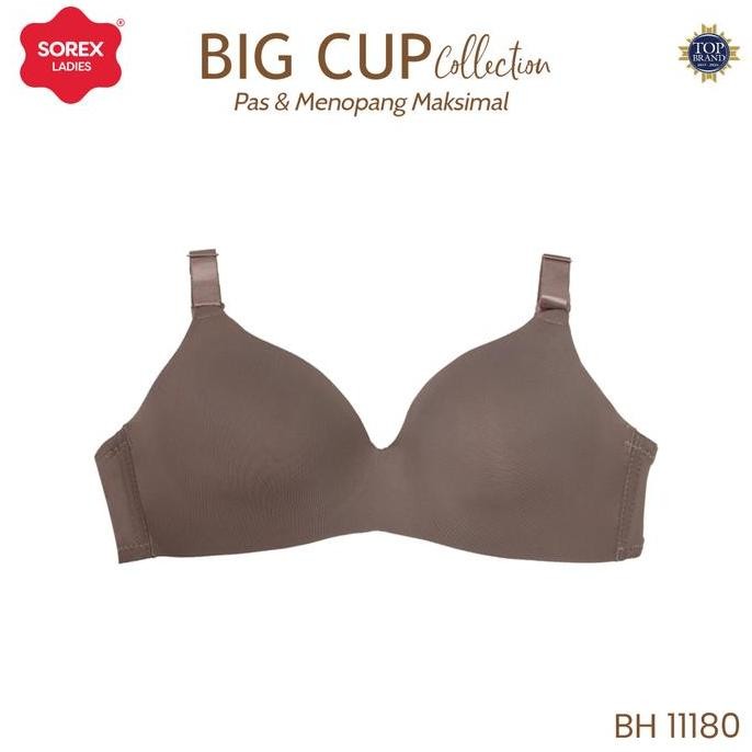 Sorex Bra Busa Tanpa Kawat Big Cup C Push Up Kait 3 Cup C Bh 11180