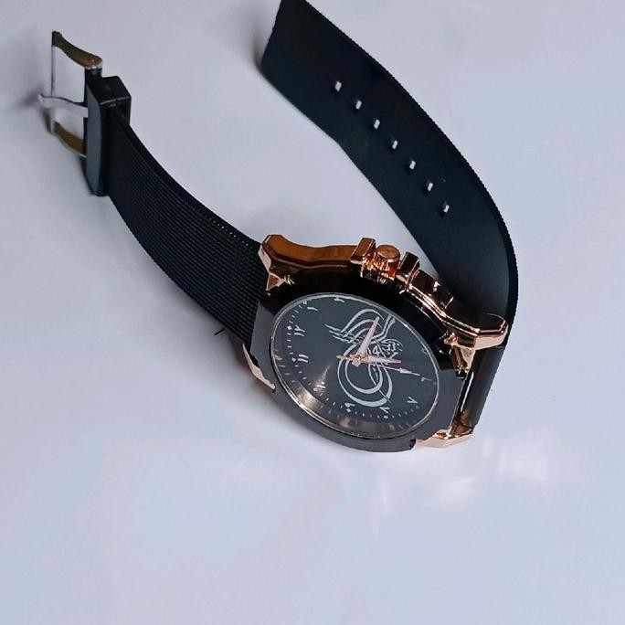 DF270>> jam tangan anak pria tali karet angka arab Analog