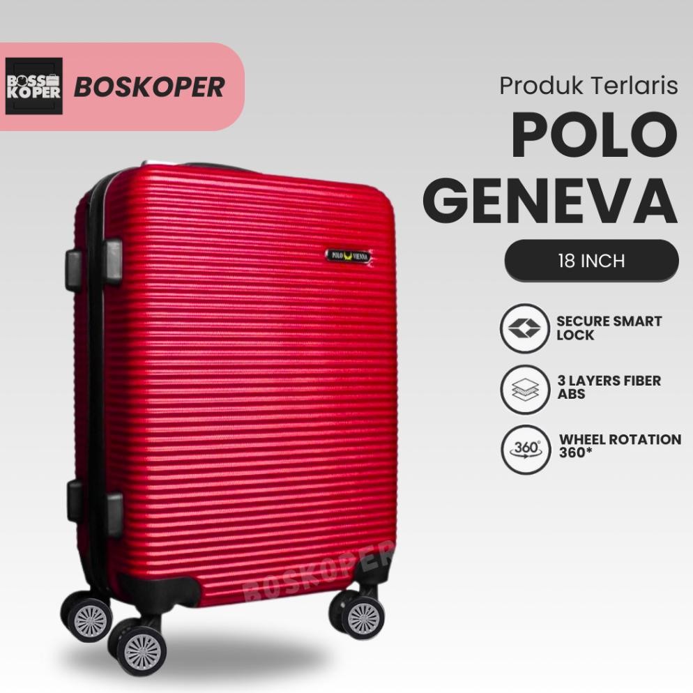 KOPER 18 INCH POLO ZL003 UKURAN KABIN/KOPER FIBER HARDCASE/KOPER MURAH/KOPER CABIN/KOPER PREMIUM