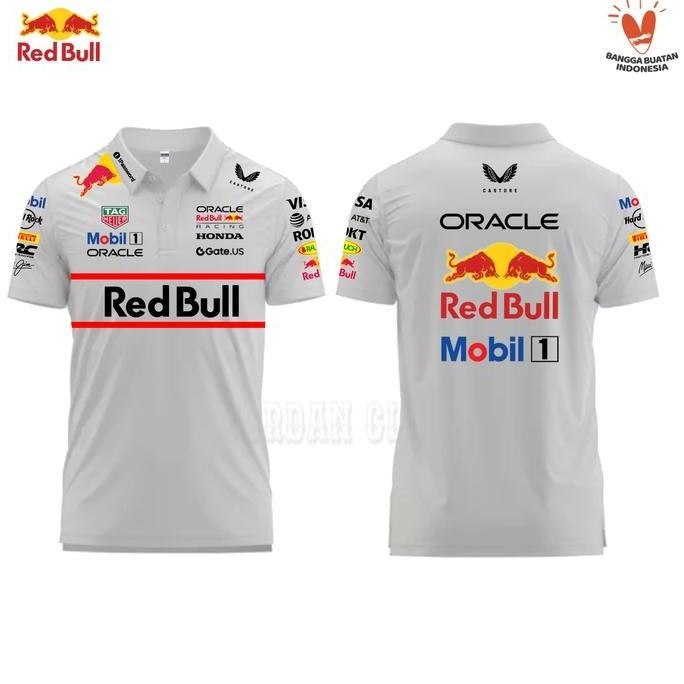 DF283>> Polo shirt Kaos Kerah Red Bull Racing Formula One F1