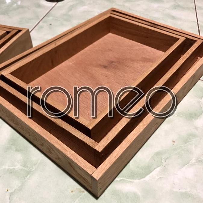 Kotak Seserahan Kayu Kotak Style Rustic Dengan Tutup Mika Kayu Jati Belanda