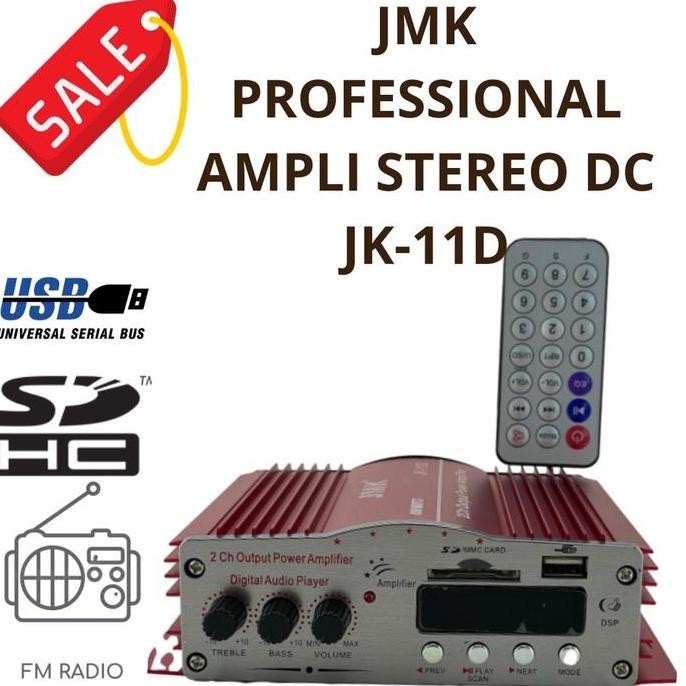 Ampli Mobil  Amplifier Mobil Dc 12V Jmk Jk11D - -, -
