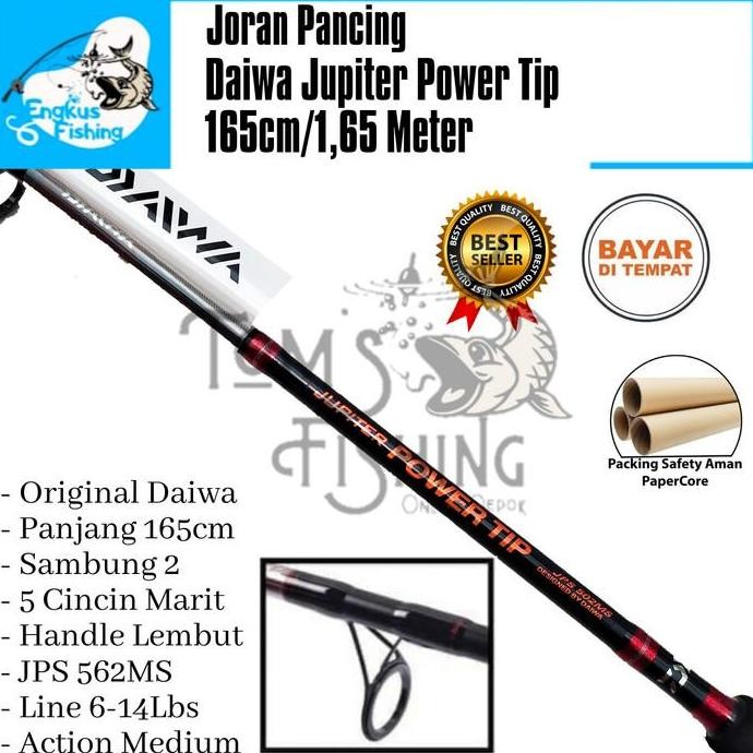 Joran Daiwa Jupiter Power Tip 562 165Cm Original Daiwa