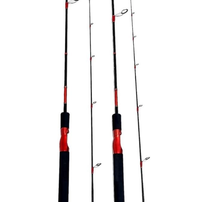 Joran Pancing Maguro Flaming Bird Spesial Carbon Panjang 150 - 165 - 180 Kuat Dan Lentur