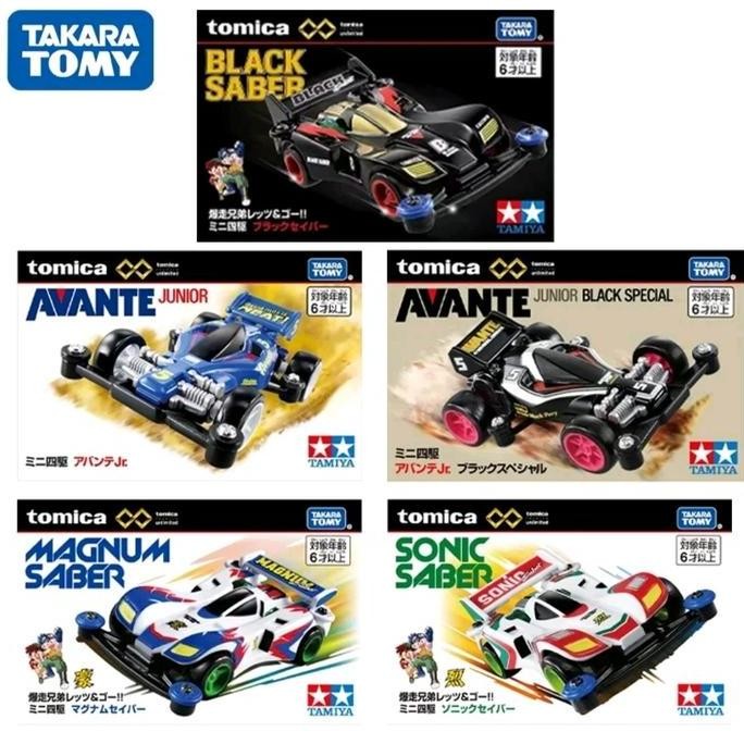 Tomica Premium Unlimited Tamiya Mini 4WD Sonic Saber Magnum Saber Black Saber Diecast