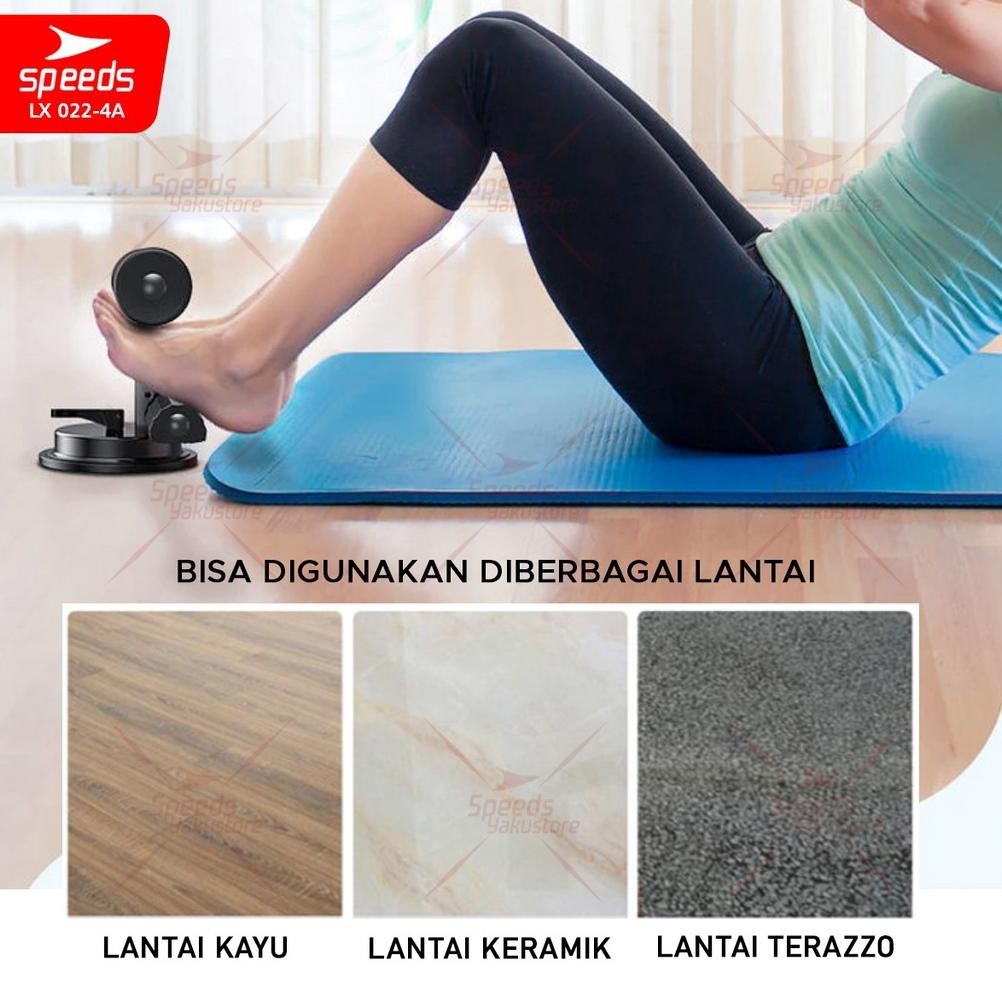 Fue-K5X20 Speeds Alat Bantu Penahan Kaki Sit Up Holder + Tali Resistance 2In1 Alat Olahraga Fitness 