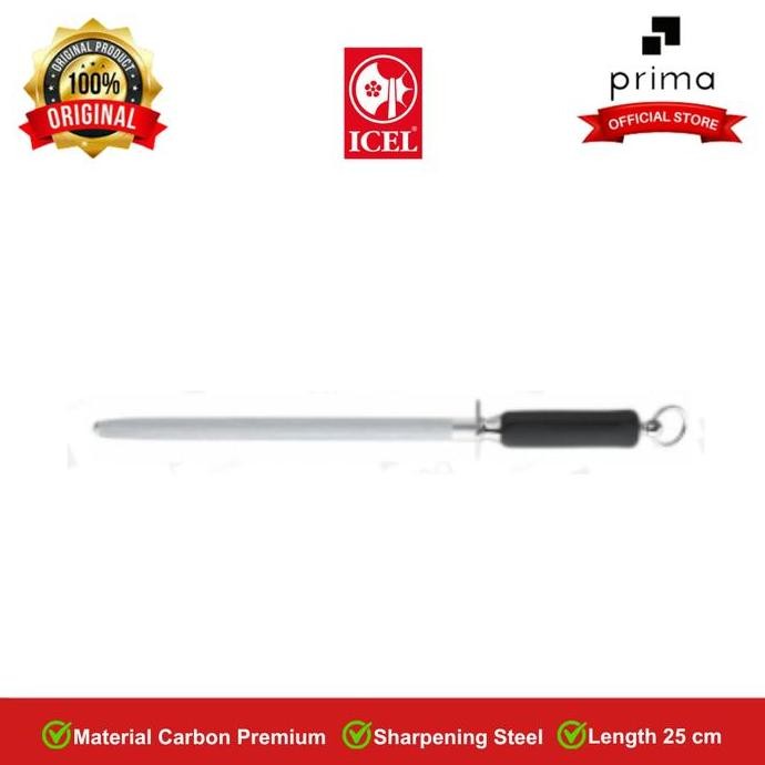 Asahan Pisau | Asahan Sharpening Steel Oval 25 cm | Asahan Pisau - ICEL Knife