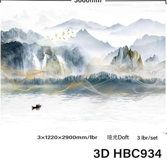 PVC UV MARMER 3D GLOSY @3LEMBAR