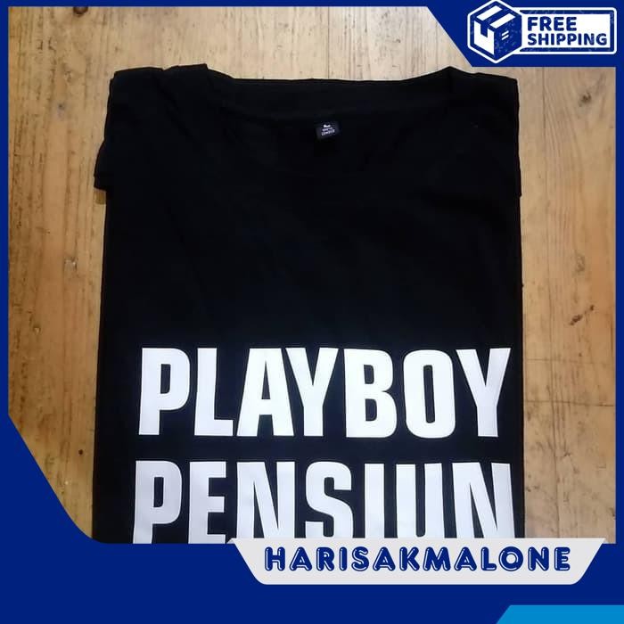 TERMURAH KAOS TSHIRT BAJU MURAH DISTRO PLAYBOY PENSIUN PLAY BOY POLOS CUSTOM INDONESIA PRIA WANITA P