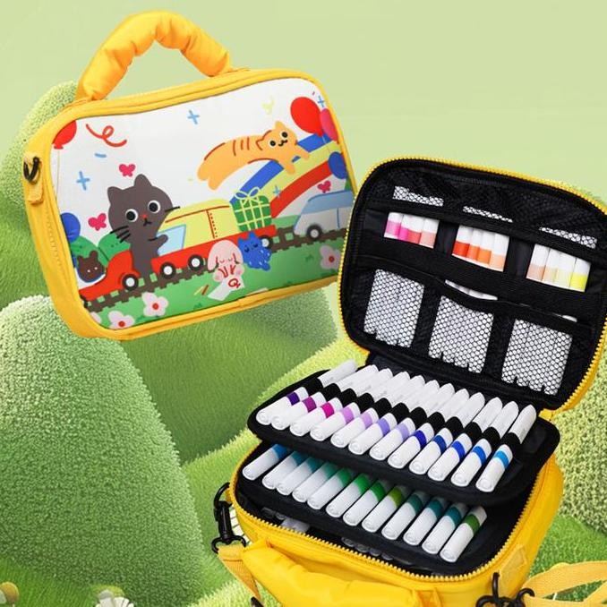 Spidol acrylic marker Tas Keju Lukisan Anak Pena Cat Air Tas Spidol Akrilik spidol putih permanent t