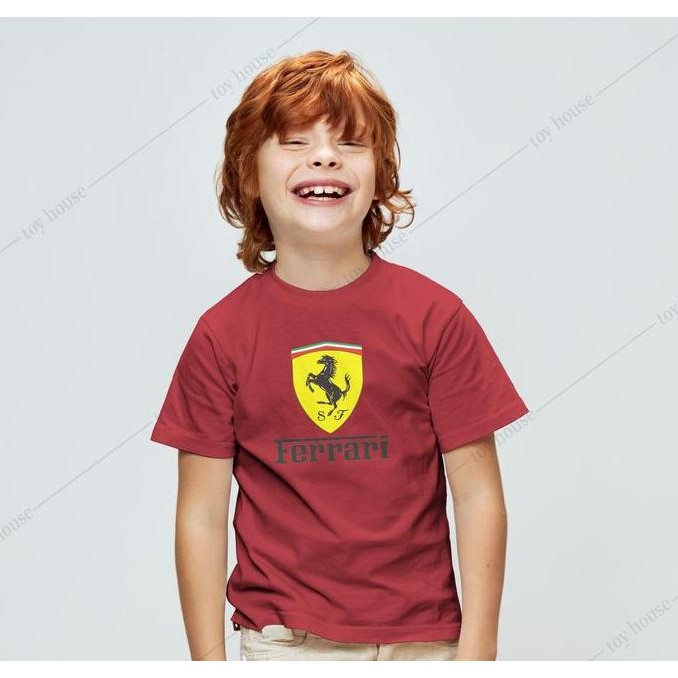 T-SHIRT ANAK-ANAK FERRARI PREMIUM QUALITY - KAOS ANAK-ANAK