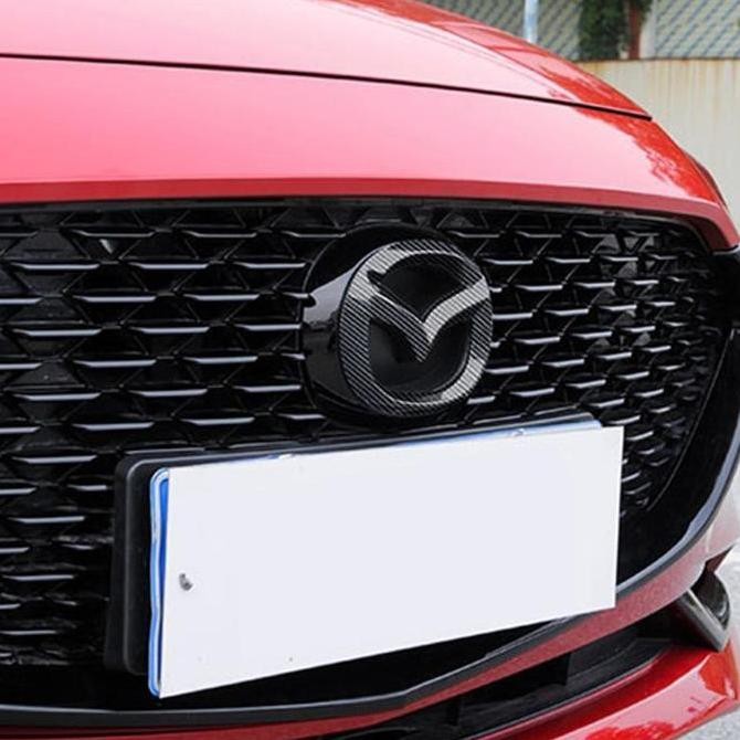 BEST SELLER AKSESORIS CX5 - LOGO COVER - EMBLEM COVER CARBON MAZDA CX-5 2012 2013 2014 2015 2016 