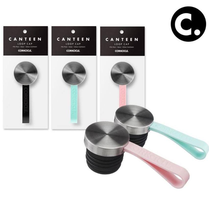 GRACE [READY STOCK] CORKCICLE ORGINAL CANTEEN LOOP CAP BLACK 9OZ, 16OZ, 25OZ