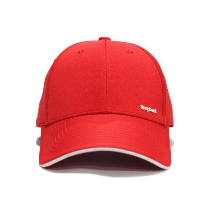 Snapback Topi Baseball Topi Golf Sport Style Merah Polos List Putih