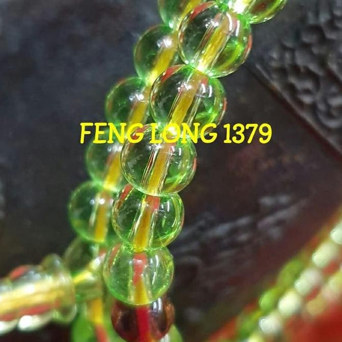 BEST SELLER KALUNG JAPAMALA | BIJI MALA | TASBIH KRISTAL HIJAU 108 BUTIRAN KECIL 