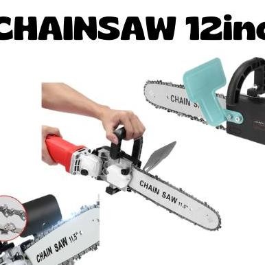 Adapter Mini Chainsaw 12Inc Plus Gerinda 4Inc Mesin Gergaji Kayu Belah Kayu Chainsaw Mini Listrik
