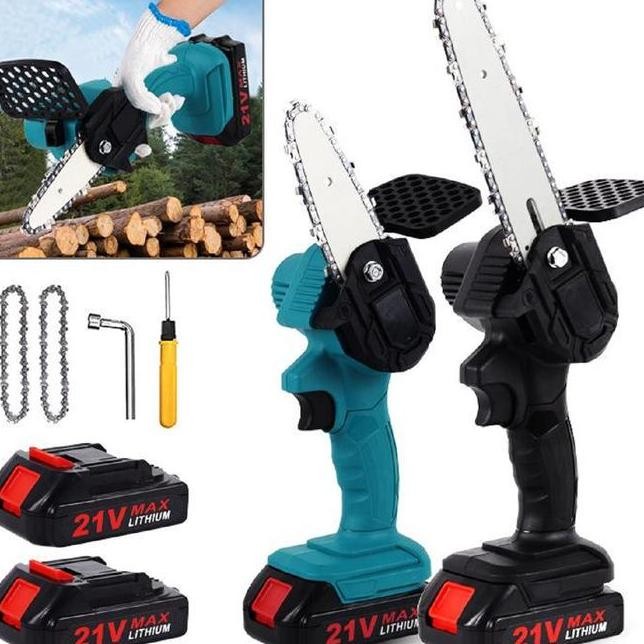 Gergaji Listrik Portable Cordless Gergaji Mesin Mini Mesin Gergaji Impect Gergaji Elektrik Electric 