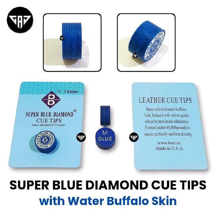 Master Tip Super Blue Diamond Cue Tip M Promo