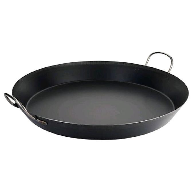 Paella Pan Non Stick Frypan Black Steel Wajan Baja Wajan Penggorengan - Panmaster