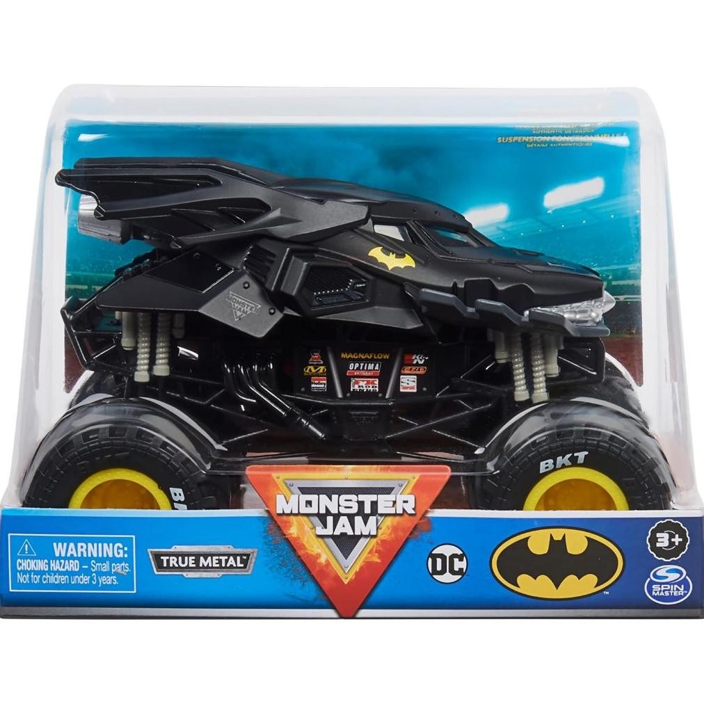 MONSTER JAM OFFICIAL BATMAN MONSTER TRUCK - RETRO BATMOBILE COLLECTOR 1:24 SCALE DIE-CAST VEHICLE -