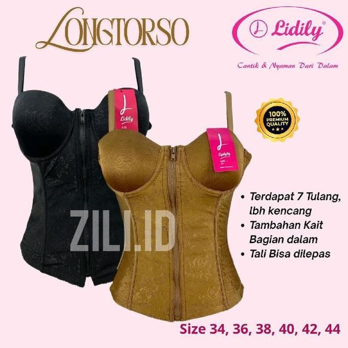 Lidily Longtorso Kamisol Premium korset Bra Pelangsing Dalaman Kebaya KAL