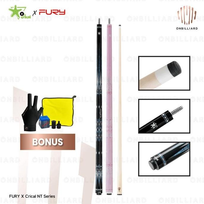 Fury X Crical Nt Series By Konllen Nt-1 Nt-2 Cue Stick Billiard Premium