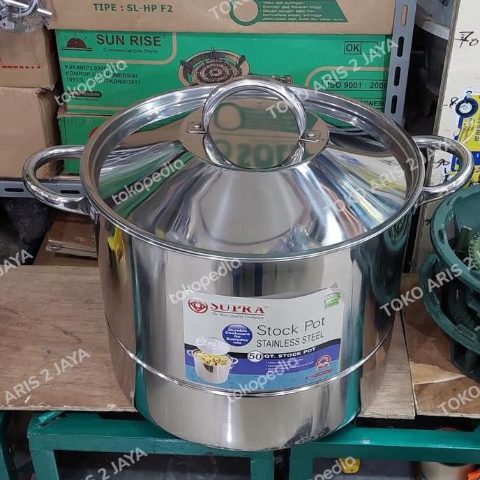 Dandang Supra | Panci Serbaguna Supra Stainless Steel Tebal 50 Qt