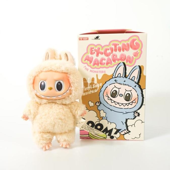 Pop Mart Labubu V1 The Monsters Exciting Macarons Series - Soymilk