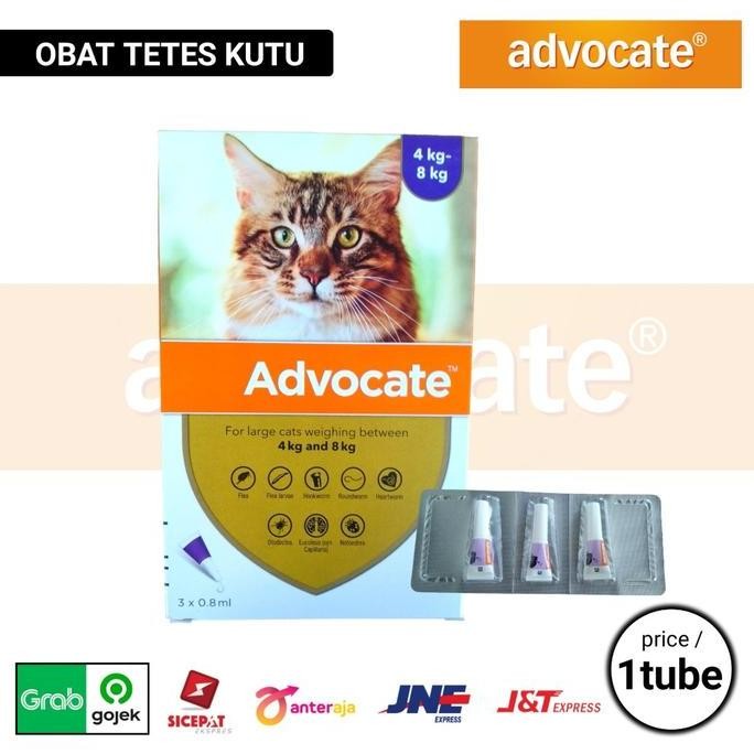 obat kutu kucing advocate 0.8ml advocate large 4 - 8kg