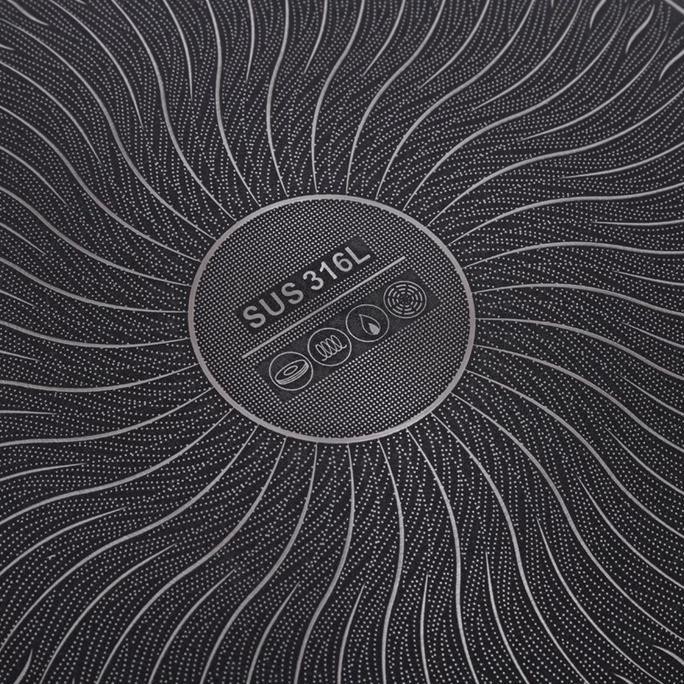 [Ms] Wajan 316 Stainless Steel / Wok Pan Honeycomb Anti Gores