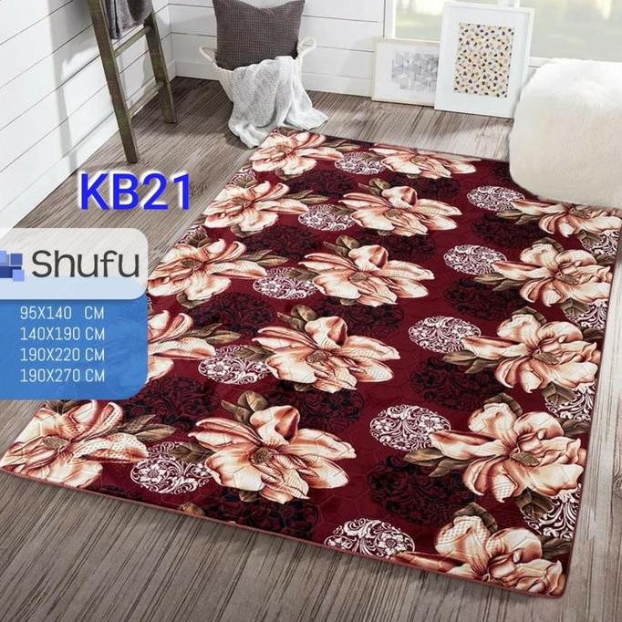 Promo Karpet Malaysia 190x270 jumbo / Karpet import/ Motif Kembang COD
