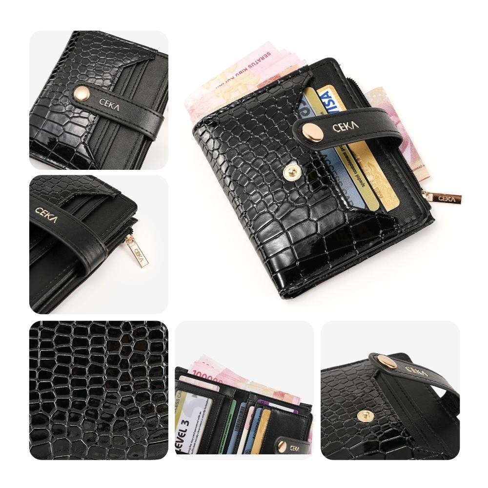 Salt Ceka Dompet Wanita Dompet Lipat Wanita Tas Wanita Kartu Dompet Mini Cewek Card Holder Kecil Kek