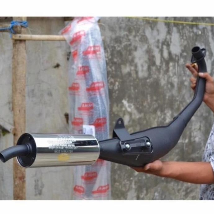 KNALPOT AHM SATRIA 2TAK ASLI ORIGINAL MALAYSIA