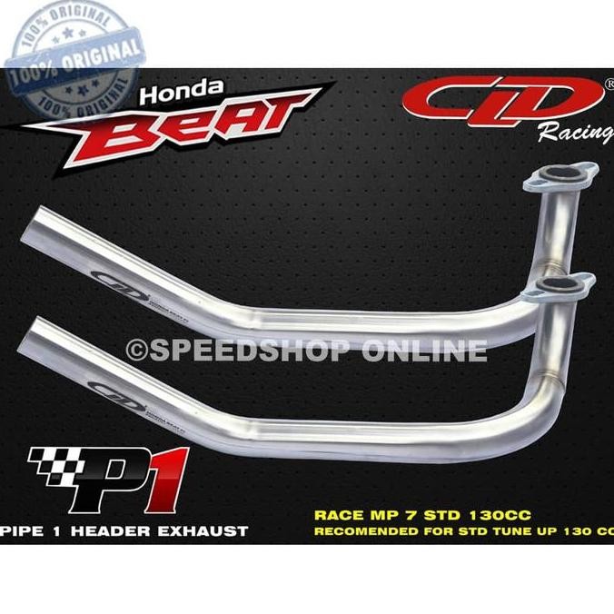 leher pipa header knalpot p1 honda beat karbu beat fi new 130cc cld