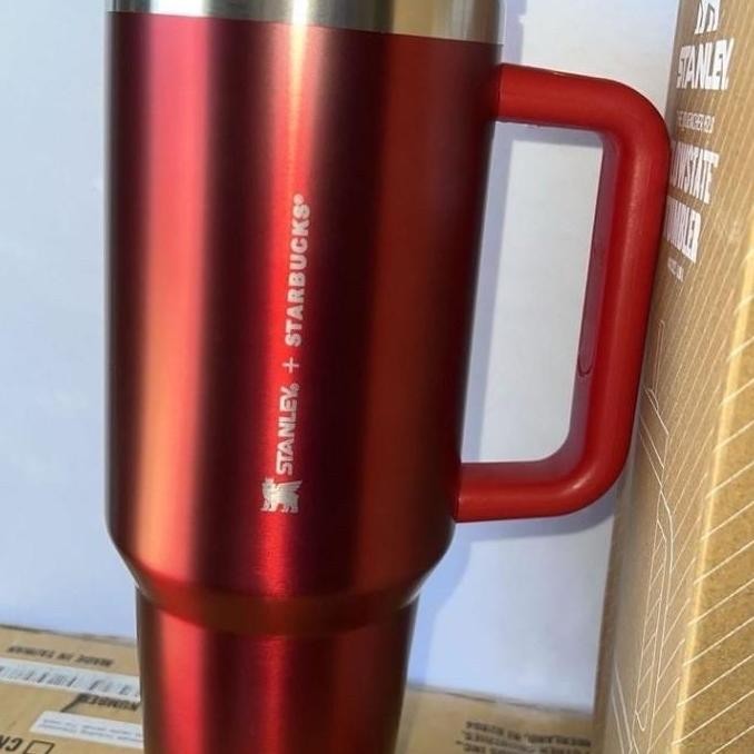 Tumbler stanley x starbucks quencher original full box red pink