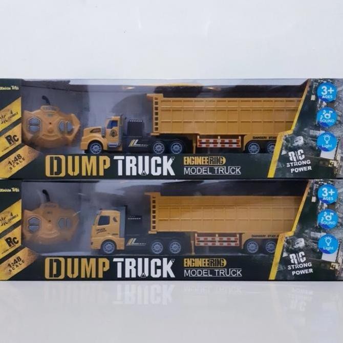 Rc Mobil Truck Pasir Fuso Long Mainan Truk Pasir Remote Control Anak