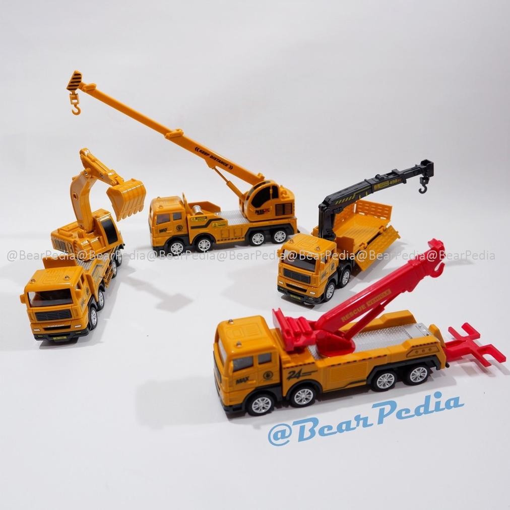 Ct_C1077 Diecast Konstruksi Alat Berat Hidraulik Crane / Hidrolik Crane / Mobil Derek Ac-8