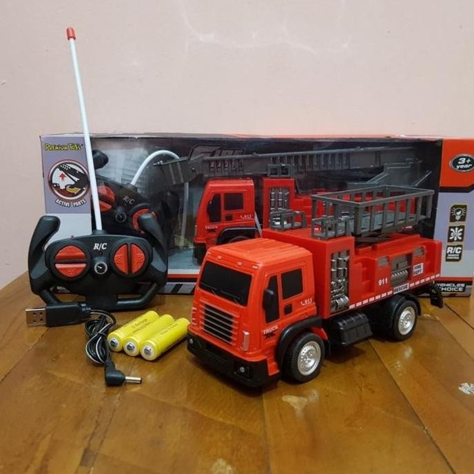 Mainan Remote Control Mobil Truk Pemadam Kebakaran