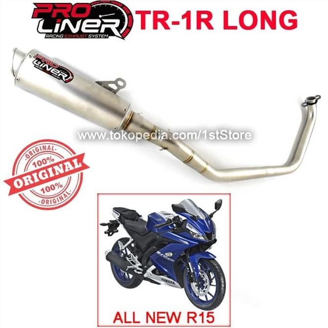 Knalpot Proliner TR1 Long All New R15 VVA V3 Tabung Besar Original 155