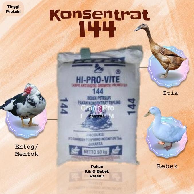 1-50 kg Konsentrat 144 Hi-Provite tepung pakan unggas bebek petelur SMR