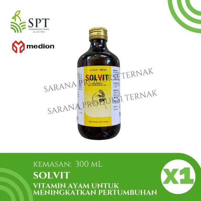 SOLVIT 300 ml VITAMIN AYAM ASAM AMINO LENGKAP MEDION AME