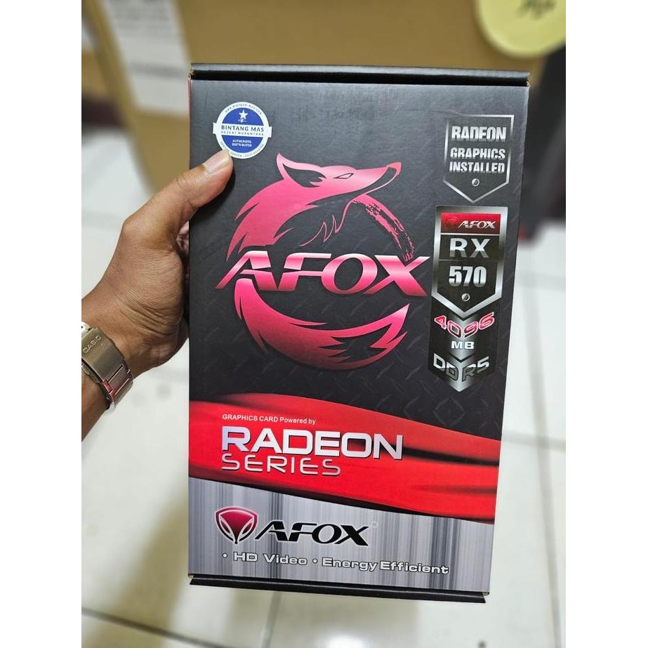 Afox Rx 570 4Gb Ddr5 256 Bit Dual Fan