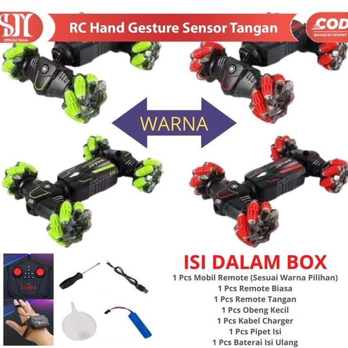 SMY OFFICIAL RC HAND GESTURE SENSOR TANGAN MAINAN MOBIL REMOTE CONTROL