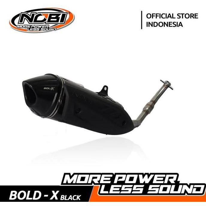 KNALPOT NOBI BOLD X BLACK NEW NMAX 2020 NEW AEROX CONNECTED LEXY 155 PCX 160 VARIO 160 | ORIGINAL PR