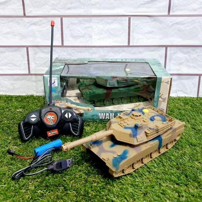 Mainan Mobil Tank Baja Remote Control - Rc Tank Super Armed Terbaru