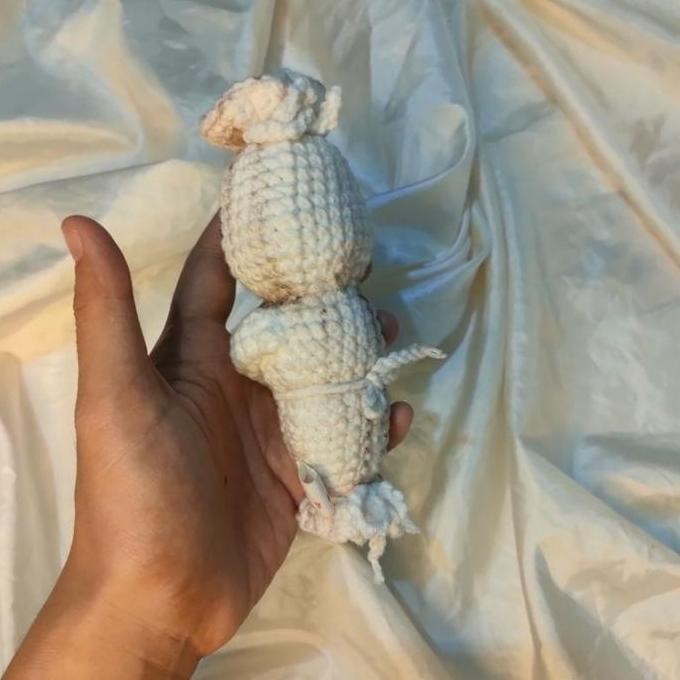 Gantungan kunci Boneka POCONG , Boneka pocong rajut, pocong lucu, boneka aneh, weird things