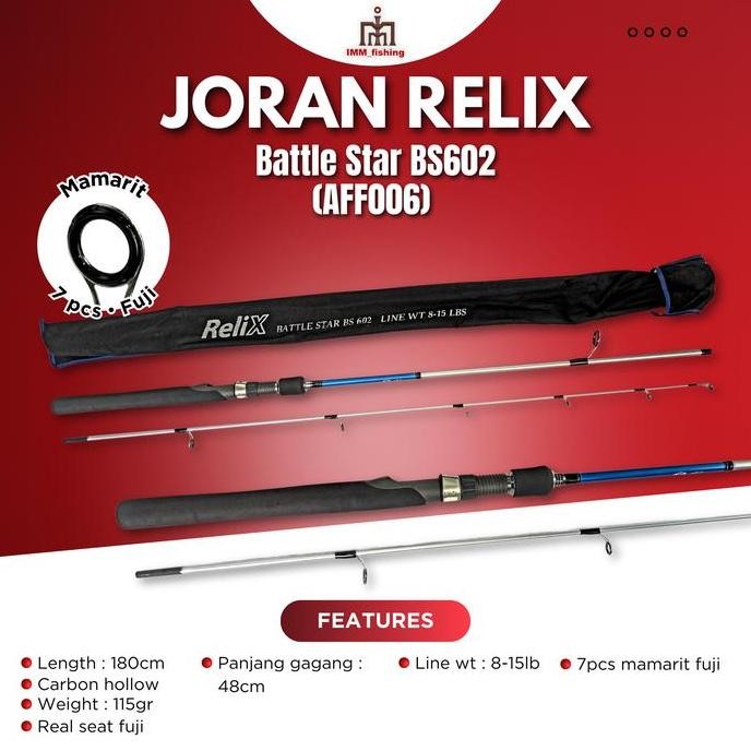 TERMURAH - Joran RELIX BATTLE STAR BS 602