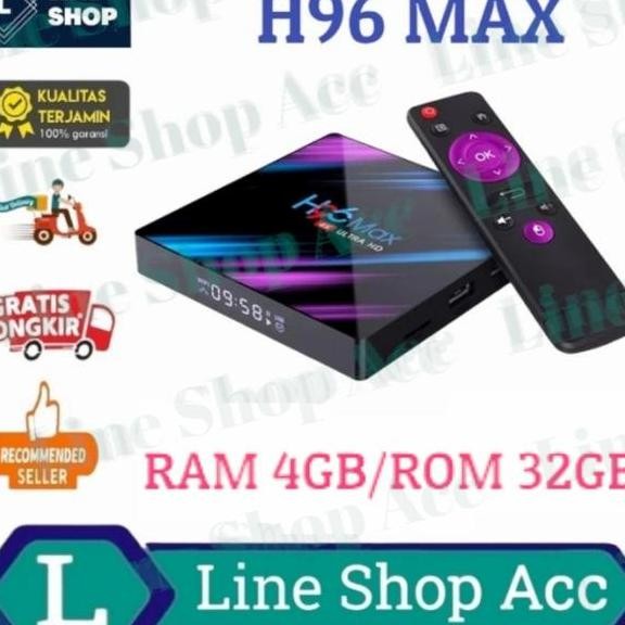 Android Tv Box H96 Max Android 11 Ram 4Gb Rom 32Gb