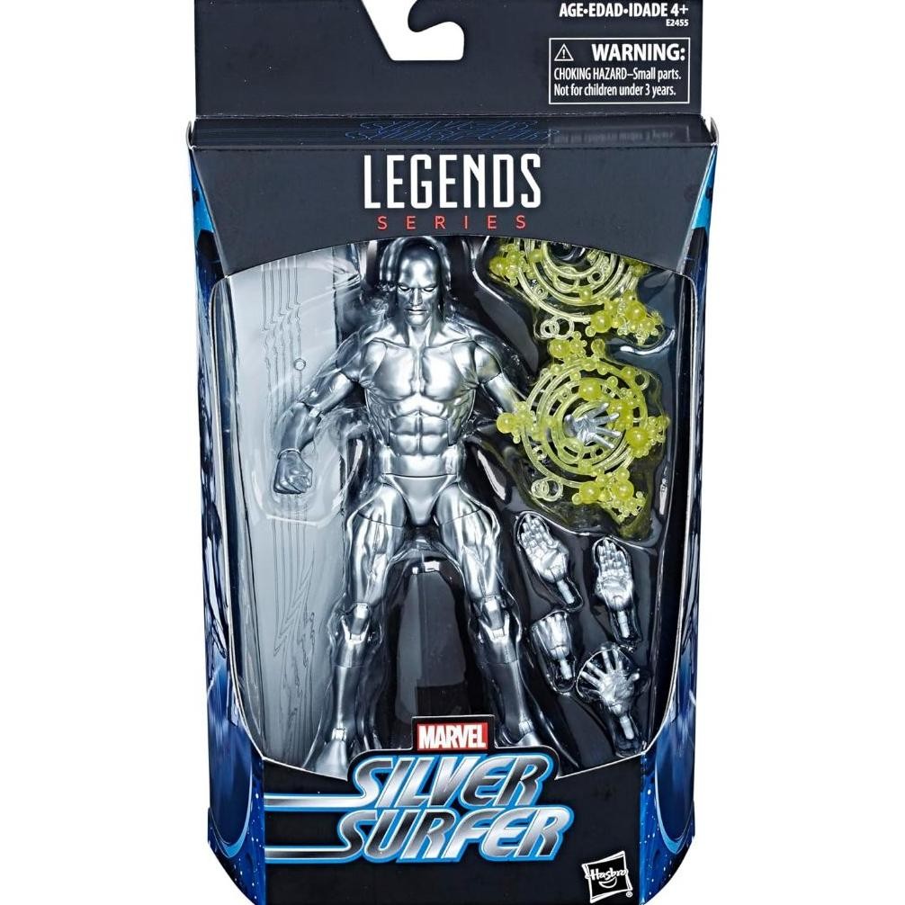 TERJAMIN ASLI SIAP MARVEL LEGENDS SERIES SILVER SURFER, KOLEKSI KOMIK ACTION FIGURE 6 INCI DENGAN