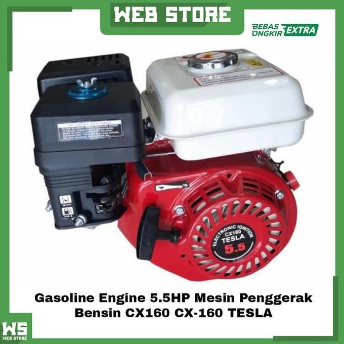 NANSO Gasoline Engine 5.5HP Mesin Penggerak Bensin CX160 CX-160 TESLA